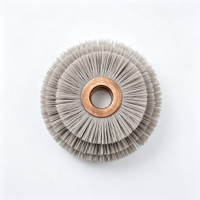 Brosse abrasive en oxyde d'aluminium avec centre en cuivre pour le débavurage et le polissage industriel, non-abrasive pour pièces de précision