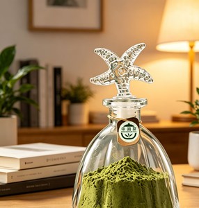 Poudre de Matcha <span class=keywords><strong>pour</strong></span> Latte, Matcha de Qualité Cérémoniale, Poudre de Thé <span class=keywords><strong>Vert</strong></span> <span class=keywords><strong>pour</strong></span> Perdre du Poids avec Bouteille en Verre Étoilé - Product Image 4