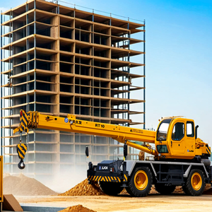 Mini grue télescopique tout-terrain mobile pour sites étroits, capacité de 10 tonnes, rt10 - Product Image 3