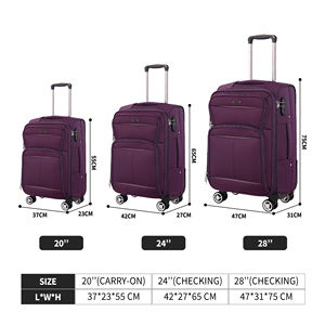 <span class=keywords><strong>Maleta</strong></span> de moda Equipaje Tamaño mediano <span class=keywords><strong>Maleta</strong></span> Oxford individual Juegos de equipaje <span class=keywords><strong>Tela</strong></span> de 3 piezas para negocios cortos y viajes personales - Product Image 5