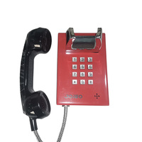 Téléphone de communication scolaire anti-vandalisme avec combiné pour service de contact familial sur le campus
