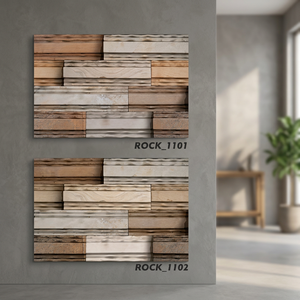 Carreaux de mur extérieur en céramique indienne OEM 30x45cm 12x18 Digital Glazed 3D Elevation Design for Outdoor Hall Mall Use 300x450mm - Product Image 3