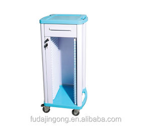 अस्पताल क्लिनिक उपयोग रोगी रिकॉर्ड धारक चिकित्सा चार्ट विभक्त के साथ ट्राली 20 अलमारियों - Product Image 5