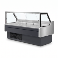 Équipement de réfrigération pour cuisine commerciale, réfrigérateurs à porte vitrée pour supermarchés, vitrine réfrigérée, mini-armoire de présentation pour viande fraîche