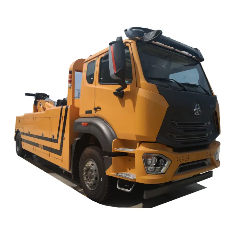 Sinotruck Howo 4*2 16 طن الثقيلة هيدروليكية رافعة جر شاحنات طرق حطام