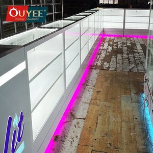 Fornitore di dispensario di fascia alta narghilè Lounge Smoke Shop vetrina di vetro Design mobili da esposizione per negozio di tabacco - Product Image 3