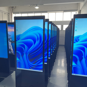 Aiyos Wifi LCD Totem kiosk trong nhà tầng thường vụ kỹ thuật số máy nghe nhạc quảng cáo với 24/7 hoạt động & USB nội dung cập nhật - Product Image 1