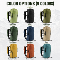 Sac à dos de randonnée imperméable et confortable de 40L avec fermeture roll-top pour la vente en gros