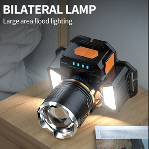 2025 New Torch ánh sáng đầu đèn câu cá săn bắn ánh sáng màu đỏ cảnh báo <span class=keywords><strong>LED</strong></span> sạc <span class=keywords><strong>Led</strong></span> zoom đèn pha - Product Image 2