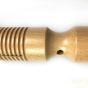 Wholesale Two Tone <b>Wooden</b> <b>Block</b> with Ribbed Surface Scraper Percussion Instrument For Kids Music Education - Product Image 3
