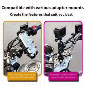 Grossiste Xilla Moto Précision Multifonctionnel Noir Adaptateur Base De Montage En Alliage D'aluminium Pour Honda Ct125 - Product Image 2