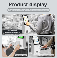 Tablette Android Windows murale avec système de kiosque de point de vente à commande automatique pour la vente au détail et le paiement en restaurant