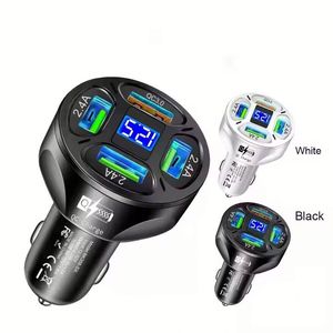 ที่ชาร์จในรถยนต์ 66W 4USB พร้อมหน้าจอดิจิตอล รองรับ QC3.0 ชาร์จเร็ว สำหรับโทรศัพท์มือถือ - Product Image 2
