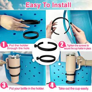 Porte-gobelet Bogg Bag pour bouteilles Stanley de 30 oz et 40 oz, support à boissons pour sacs Bogg Bag, sacs de plage Simply Southern, porte-bouteille d'eau - Product Image 5