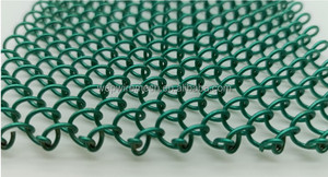 Phổ biến tốt nhất bán sơn tĩnh điện kim loại trang trí lưới Rèm lò sưởi Chuỗi liên kết lưới rèm - Product Image 4