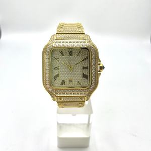Nuevo Reloj de Cuarzo Japonés para Hombre Romy, 40 mm, Caja Rectangular de Acero Inoxidable en Oro Amarillo, Estilo Deportivo y Ejecutivo, Cristal con Indicadores, ODM - Product Image 2