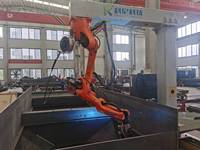 Robot industrial inteligente de 7 ejes, robot de soldadura inteligente de estructura de acero tipo cantilever sin necesidad de programación
