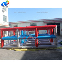 Labyrinthe gonflable commercial en PVC, jeu facile à installer pour location de fête foraine
