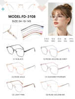 Envío en 24 Horas, Gafas Metálicas de Alta Gama, Montura Óptica Ligera, Hechas a Mano, Montura Completa, para Uso Diario