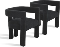 Modernes Esszimmerstuhl-Set (2 Stück) / Wohnzimmerstühle, Stoffsessel, Gepolsterter Barrel Chair