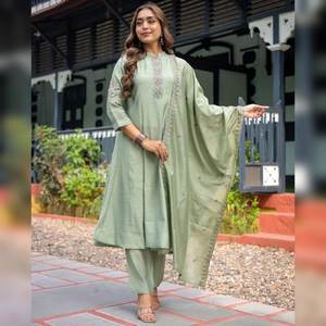 Exclusive Designer Women's Traditional Summer Party Wear Recycled Materials Knee-Length <b>Top</b> Kurti Dupatta - Product Image 1