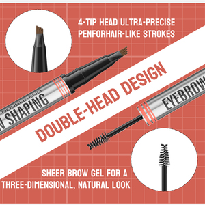 Lápis de sobrancelha ultra-preciso Penforhair-like Stroke Two-in-One Design tridimensional Styling Creme Escovas de maquiagem - Product Image 3