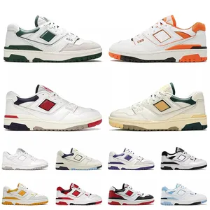 Sepatu basket NB desainer B550 Sneakers olahraga ungu hitam putih pelari lari platform Pria Wanita Klasik 550 baru