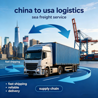 Service d'expédition de la Chine vers les États-Unis, livraison porte à porte, logistique DDP