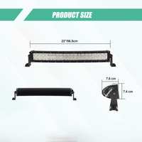 Barre lumineuse led 4d led 21 32 42 50 52 pouces barre lumineuse 32 pouces 180w barre incurvée 12v pour équipement agricole suv