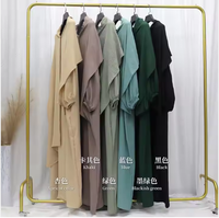 Abaya Femme Robe Musulmane Style Luxe de Gros Mukena Abaya Femme Ensemble 2 Pièces Robe de Prière Musulmane Avec Hijab Dubaï Jilbab Modeste