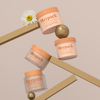 Pot en plastique solide PP de 300 ml avec bouchon à clapet pour masque capillaire