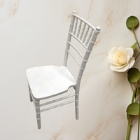 Chaises de mariage en bois blanc Chiavari pour l'utilisation de l'hôtel