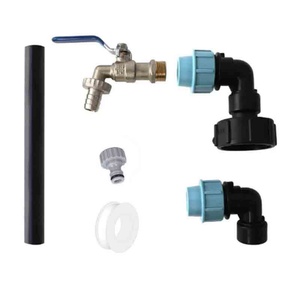 Adaptateur IBC S60x6 col de cygne avec raccord fileté interne 3/4 pouces pour vanne col de cygne en laiton, connecteur IBC, adaptateur col de cygne IBC - Product Image 3