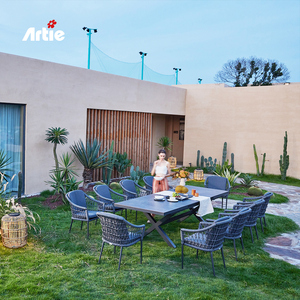 Artie Meubles <span class=keywords><strong>de</strong></span> restaurant <span class=keywords><strong>de</strong></span> luxe Tables d'extérieur Meubles <span class=keywords><strong>de</strong></span> <span class=keywords><strong>jardin</strong></span> <span class=keywords><strong>en</strong></span> aluminium Extension moderne <span class=keywords><strong>Table</strong></span> à manger <span class=keywords><strong>de</strong></span> patio - Product Image 3