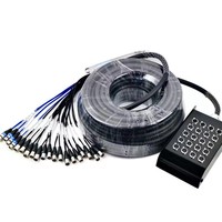 Câble audio multipaire XLR 20 canaux avec gaine en PVC pour microphone, idéal pour la scène - En stock