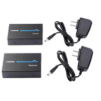 Extensores HDMI de 120M, repetidor HDMI sobre Cat 6 Cat 7, con función IR Cables Ethernet, transmisor Rj45, extensor TX/RX