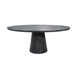 Mesa de Comedor Redonda de Mármol Negro de Roble para el Hogar, Muebles de Comedor Modernos y Contemporáneos, OEM ODM, Forma Ovalada - Product Image 1