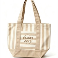 Sac fourre-tout en toile de coton brodé violet, réutilisable et écologique, avec fermeture éclair, disponible en échantillon, OEM ODM NOUVEAU