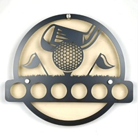 Support de balles de golf en silicone mural, petit format, pour sac, design tendance, idéal pour le sport, la vente au détail et les cadeaux amusants.