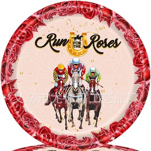 Horse Racing Themed Party Cutlery Set Disposable Table Decoration Birthday Party Supplies Equestrian Competition Decorations - Product Image 2
