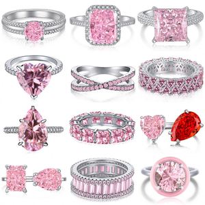 Anillo de Compromiso y Promesa de Eternidad Dylam de Plata de Ley con Circonita Cúbica 8A de Corte Radiante, Joyería Fina de Moda - Product Image 2