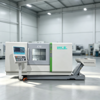 Centre de tournage numérique CNC à double broche CT5, machine de fraisage à axe Y, tour à lit incliné avec tourelle à outils motorisés, capacité moyenne