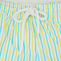 Short de bain décontracté pour homme grande taille à séchage rapide, 100 % nylon, imprimé rayé, extensible dans quatre directions, respirant, écologique et élastique