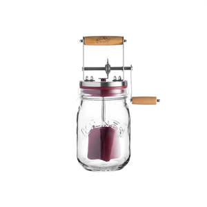 Ensemble pour la fabrication du beurre Kilner, pot en verre de 1 L avec manivelle et recettes pour la préparation du beurre maison - Product Image 2