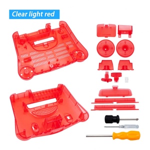 NOUVEAU Boîtier de remplacement pour console de jeux vidéo rétro, 11 couleurs, coque translucide compatible, boîte transparente, tournevis pour N64 - Product Image 1