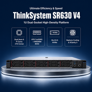 Servidor en Rack 1U SR630 V4, Doble Intel Xeon 6, 32 Ranuras DDR5, hasta 8TB de Memoria, Servidor de Virtualización para Alojamiento en la Nube - Product Image 2
