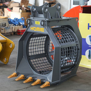 HOMIE Nouveau <span class=keywords><strong>mini</strong></span>-bucket de criblage pour excavatrice, accessoire de criblage <span class=keywords><strong>rotatif</strong></span> pour le tri du sol, du sable et des pierres - Product Image 4
