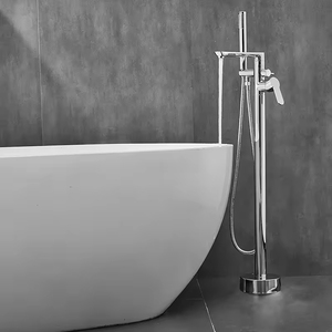 Meistverkaufter Moderner Badezimmer-Duscharmatur mit Doppelgriff, Polierter Oberfläche, Luxuriöser Chrom-Wasserfall-Badewannenmischer - Product Image 6