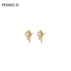Boucles d'oreilles tendance DE Pearl Stud PE0602 pour femmes, bijoux de haute qualité - Product Image 2