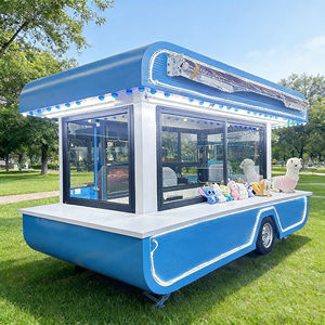 Chariot de Restauration Mobile Rétro Vintage Robuste Commercial pour Stand de Rue, Marché Nocturne, Vente de Fritures, Boissons et Snacks - Product Image 3